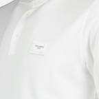 Polos Polo à plaque logo Dolce & Gabbana Blanco Homme