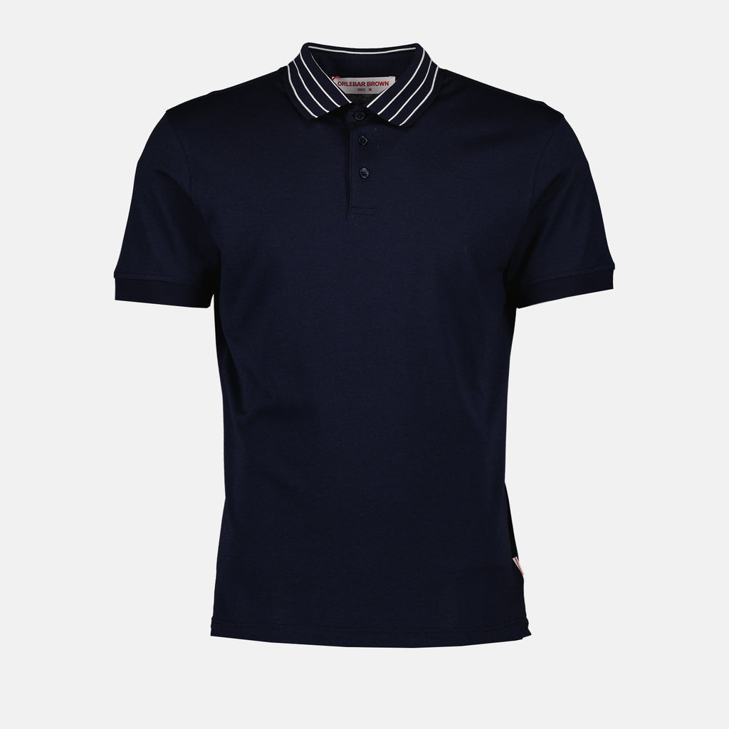 Poloshirts Polo Dominic Stripe Orlebar Brown Dunkelblau Homme