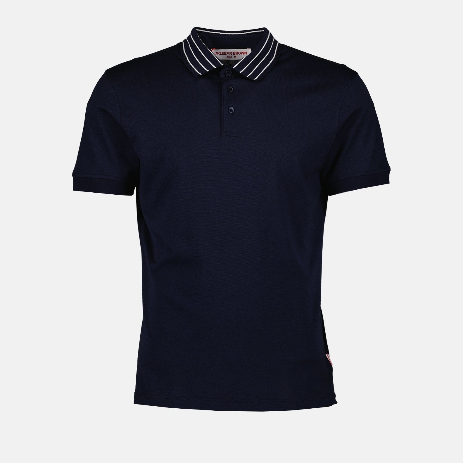Polos Polo Dominic Stripe Orlebar Brown azul oscuro Homme