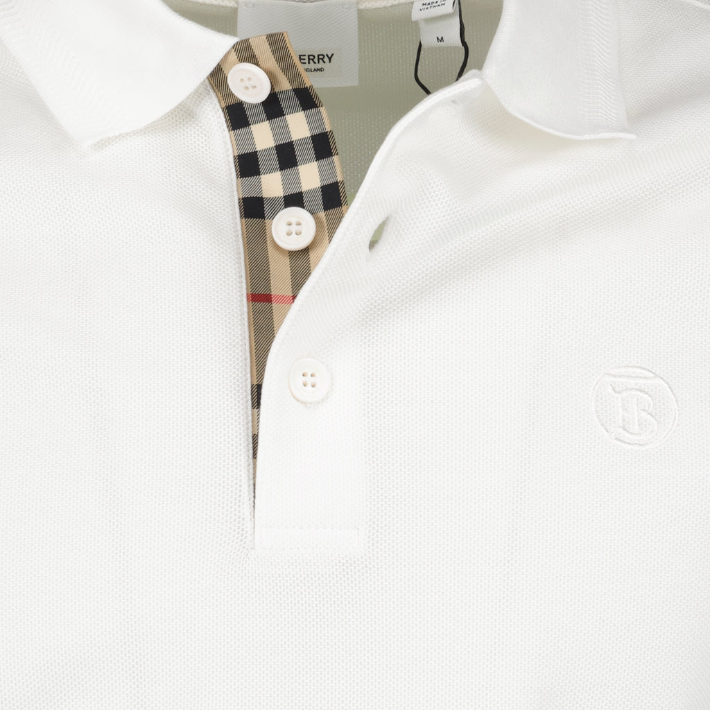 Polos Polo Eddie Burberry Blanco Homme