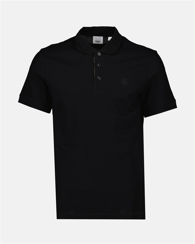 Polos Polo Eddie à logo Burberry Negro Homme