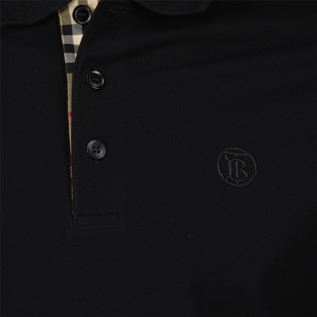 Polos Polo Eddie à logo Burberry Negro Homme