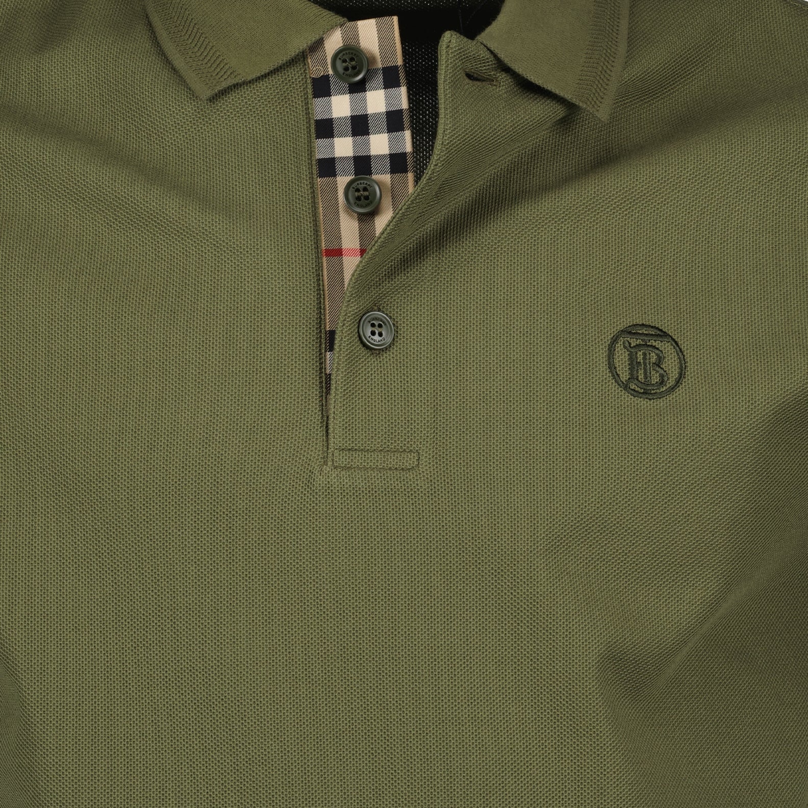 Polos Polo Eddie Burberry Verde Homme