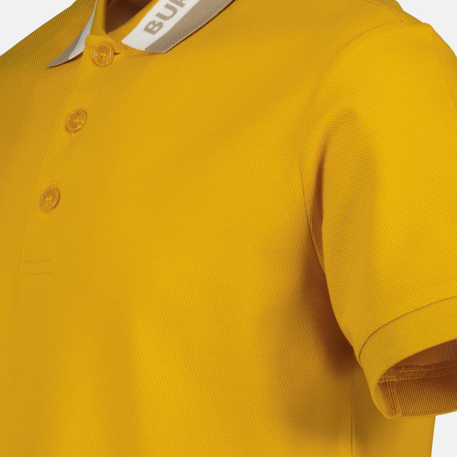 Polos Polo en piqué Burberry Amarillo Homme