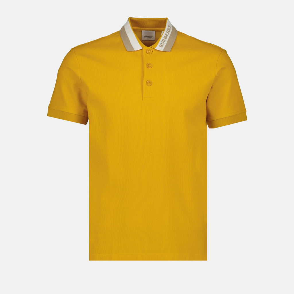 Polos Polo en piqué Burberry Amarillo Homme