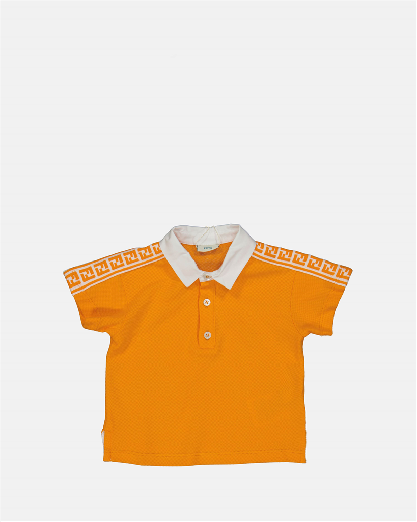 Prendas Polo FF Fendi Naranja Niños