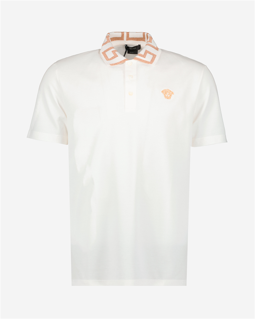 Polos Polo Greca Versace Blanco Homme
