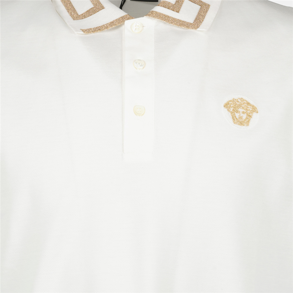 Polos Polo Greca Versace Blanco Homme