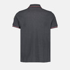 Polos Polo à logo et liseré Moncler Cinza Homme