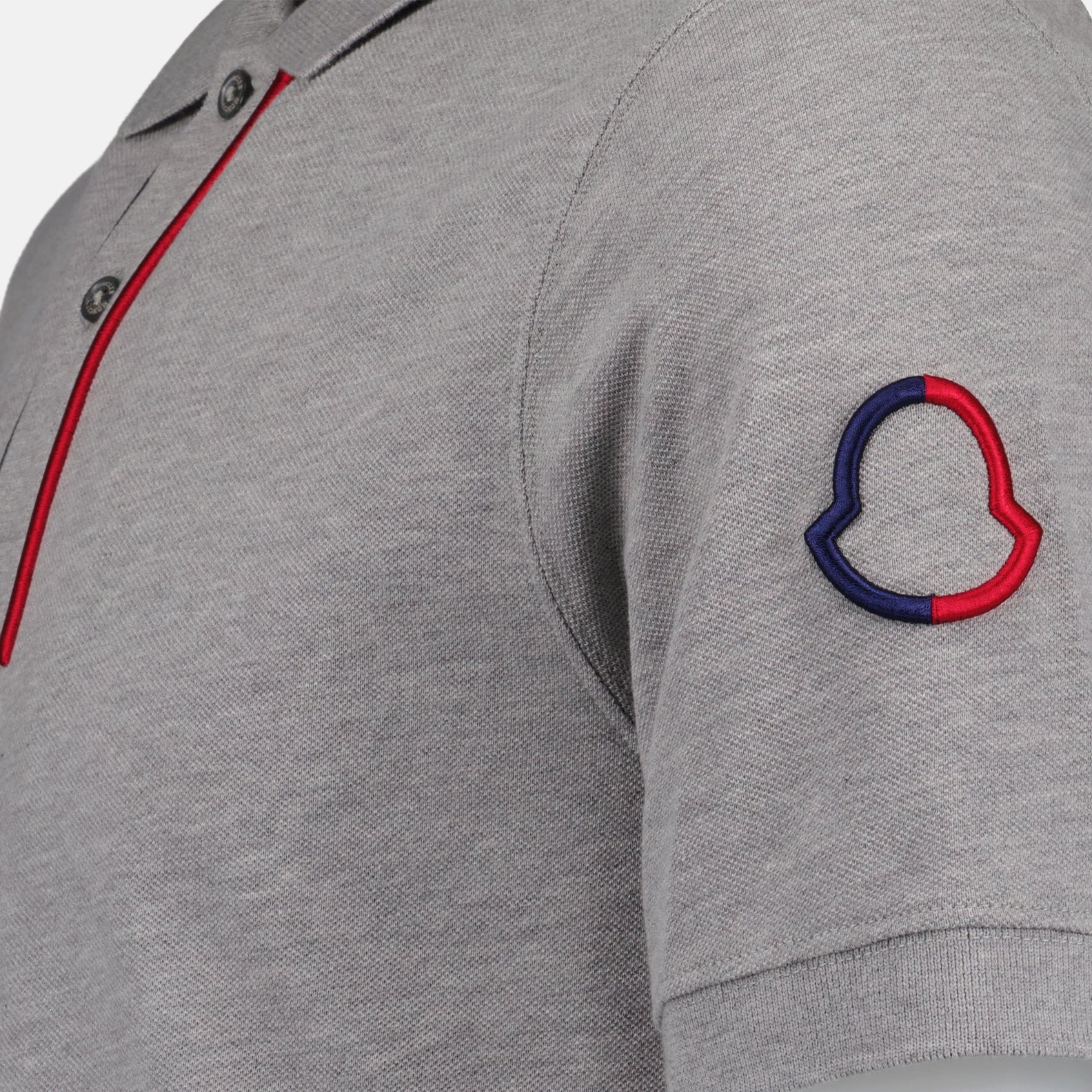 Polos Polo à logo Moncler Gris Homme