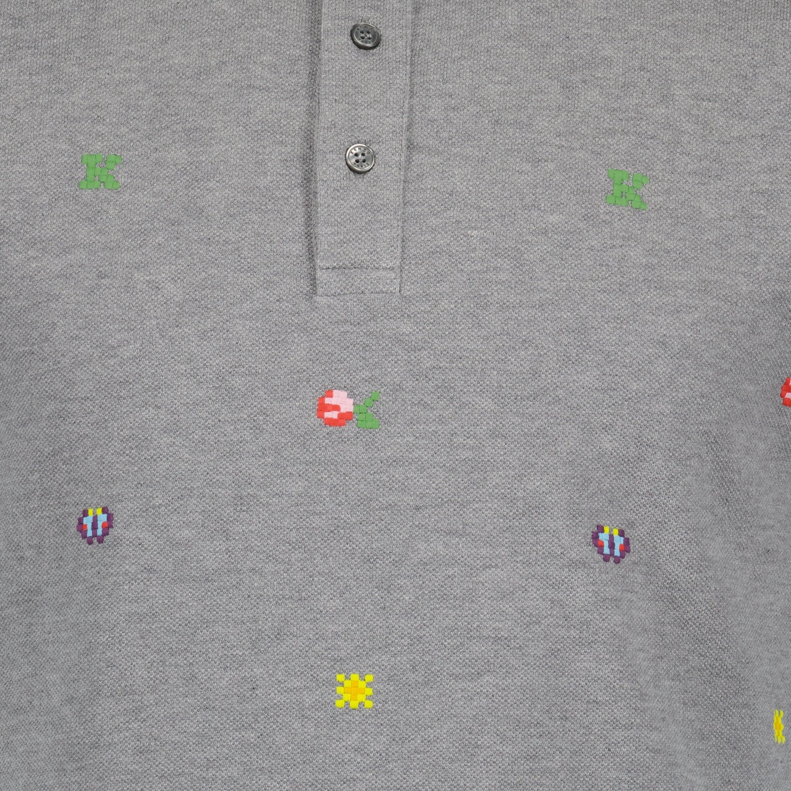 Polos Polo Kenzo Pixel Kenzo Cinza Homme