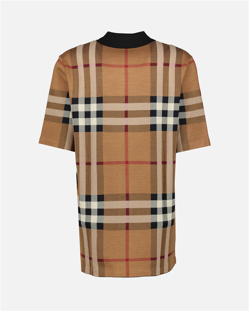 Polos Polo à carreaux Burberry Marrón Femme