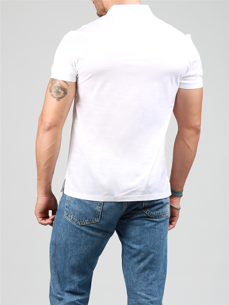 Polos Polo à logo bande Alexander McQueen Blanco Homme