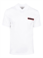 Polos Polo à logo bande Alexander McQueen Blanco Homme