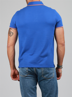 Polo shirts Logo polo shirt Moncler Blue Man