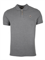 Polo shirts Logo polo shirt Moncler Gray Man