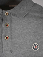 Polo shirts Logo polo shirt Moncler Gray Man