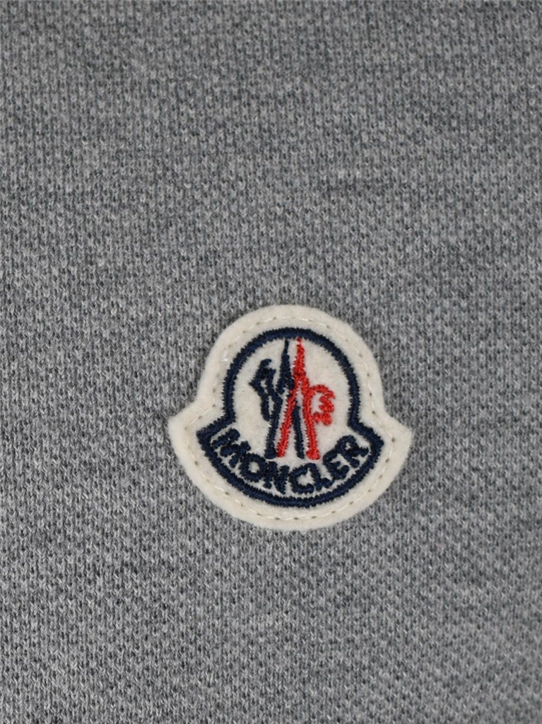 Polo shirts Logo polo shirt Moncler Gray Man
