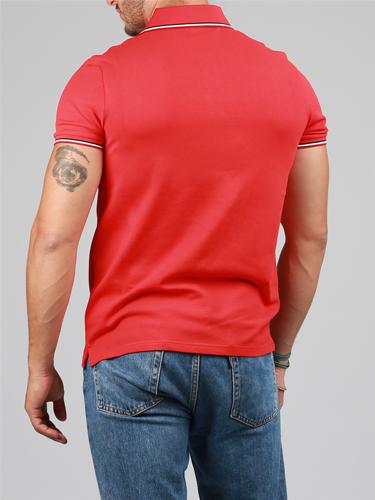 Polos Polo logo Moncler Rojo Homme