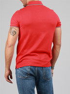Polos Polo logo Moncler Rojo Homme