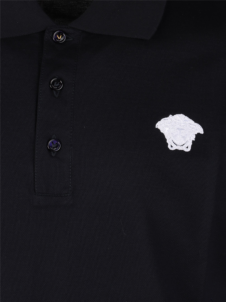 Camisetas Polo Medusa Versace Azul Homme