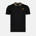 Polos Polo Medusa Greca Versace Negro Homme