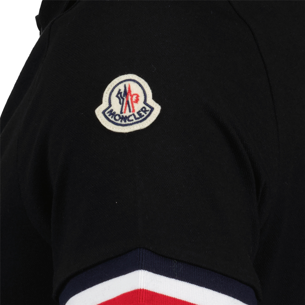 Polos Polo à liseré Moncler Negro Homme