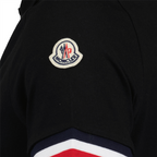 Polos Polo à liseré Moncler Negro Homme