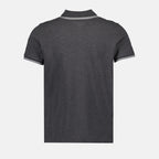 Polos Polo à logo et liseré Moncler Cinza Homme