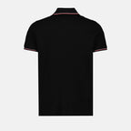 Polos Polo à logo et liseré Moncler Preto Homme