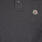 Polos Polo à logo et liseré Moncler Cinza Homme