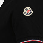 Polos Polo à logo et liseré Moncler Preto Homme