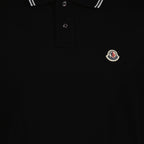 Polos Polo à logo et liseré Moncler Preto Homme