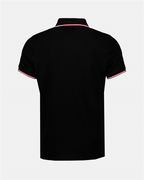 Polos Polo à logo et liseré Moncler Negro Homme