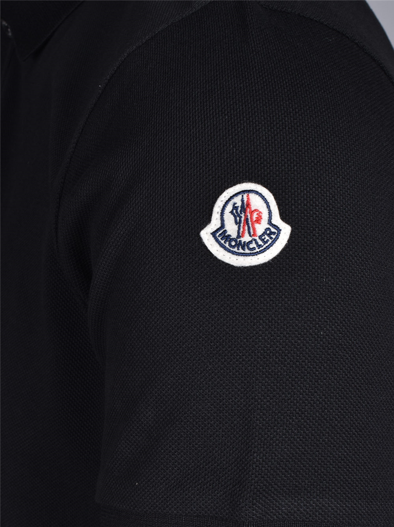 Polos Polo à logo Moncler Negro Homme