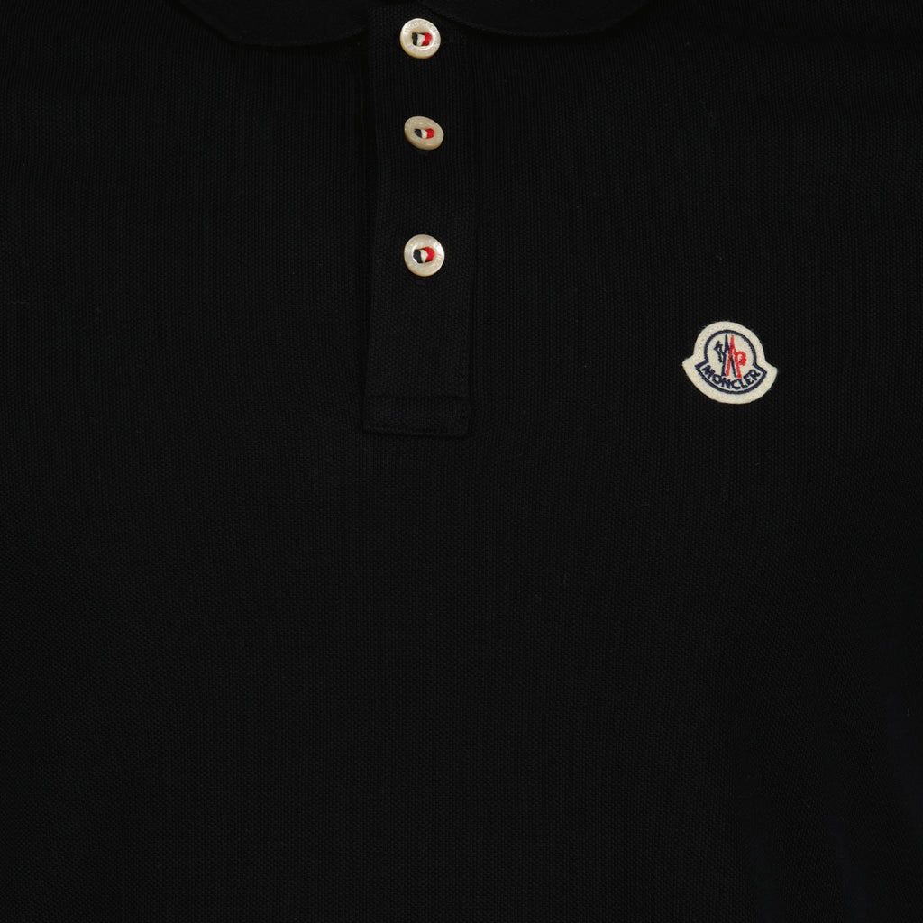 Polos Polo à logo Moncler Negro Homme