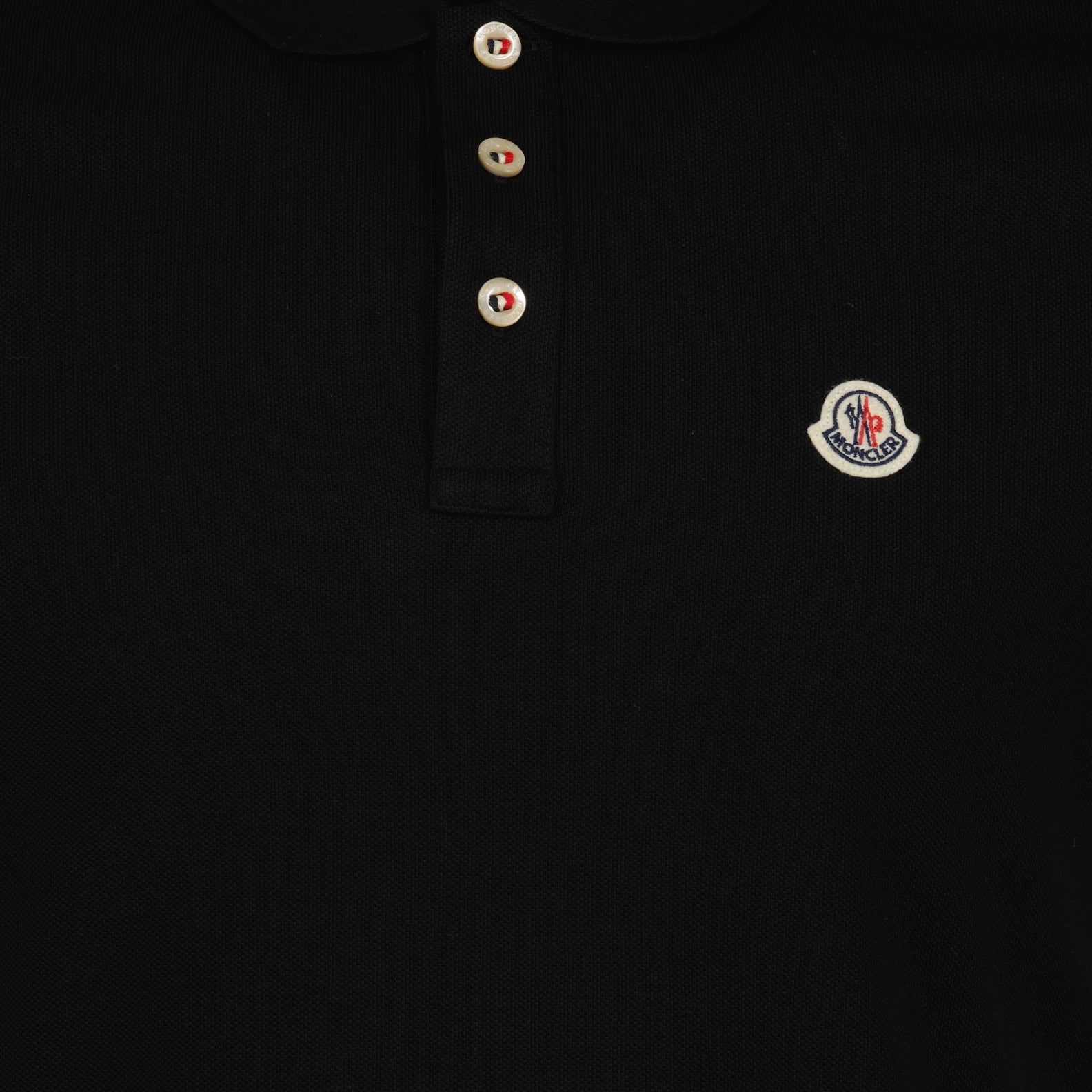 Polos Polo à logo Moncler Negro Homme