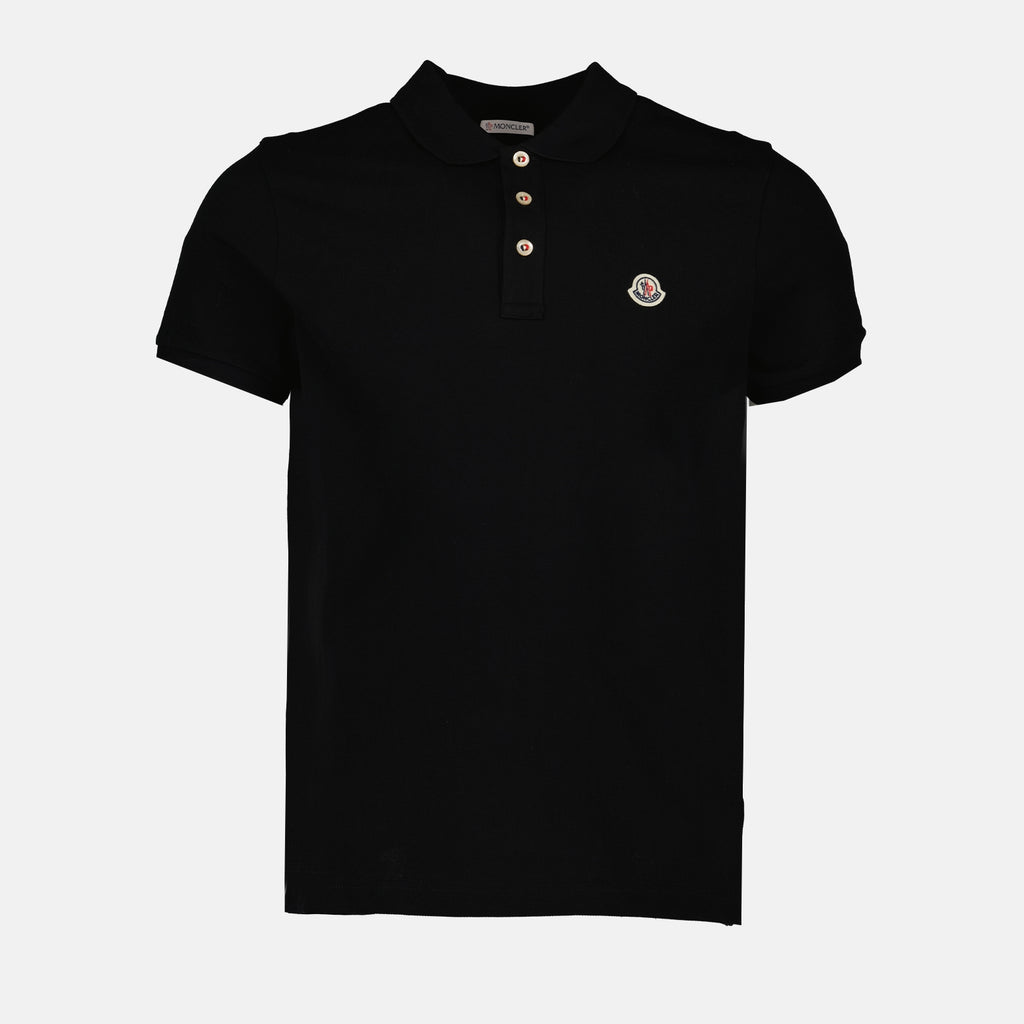 Polos Polo à logo Moncler Negro Homme
