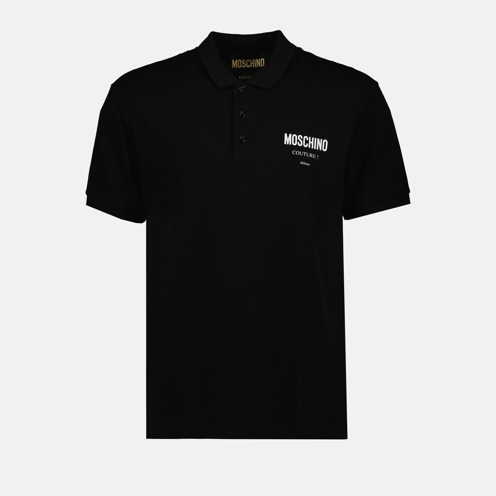 Polos Polo à logo Moschino Negro Homme