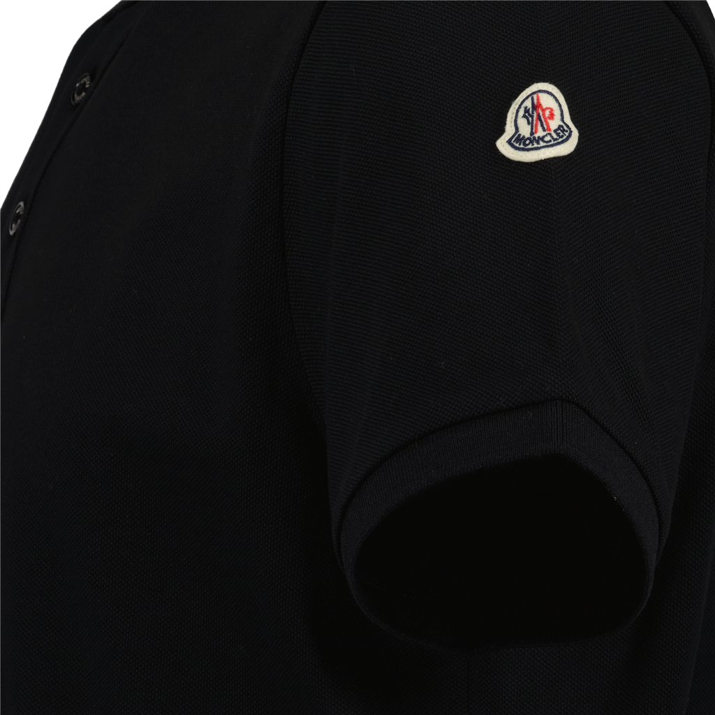 Polos Polo à logo Moncler Negro Homme