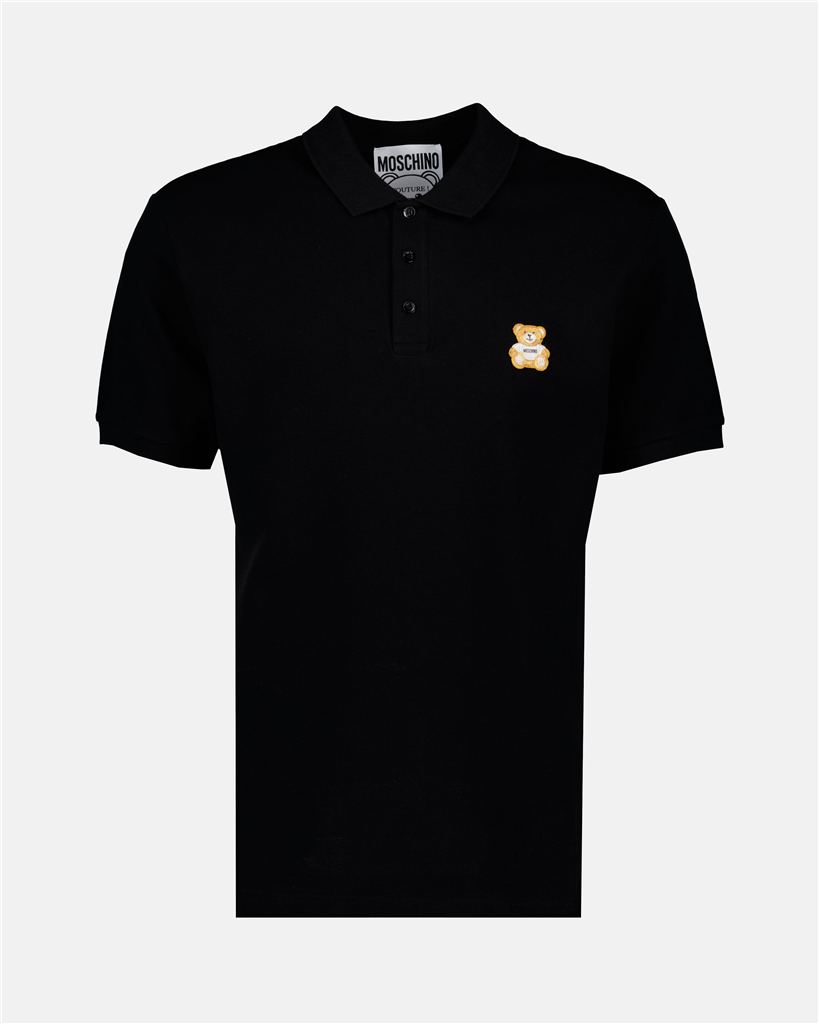 Camisetas Polo Teddy Moschino Negro Homme
