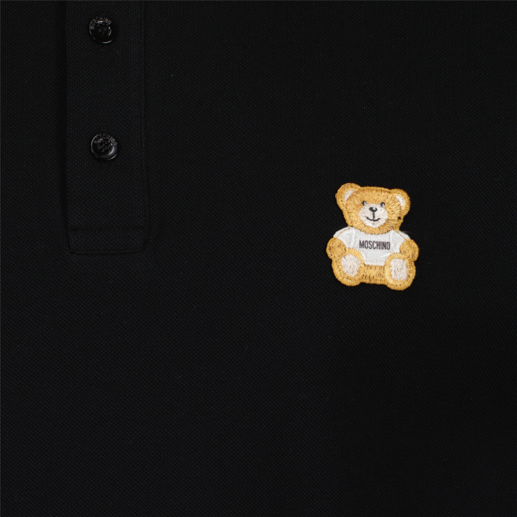 Camisetas Polo Teddy Moschino Negro Homme