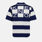 ポロシャツ ストライプポロシャツ Kenzo 青 男