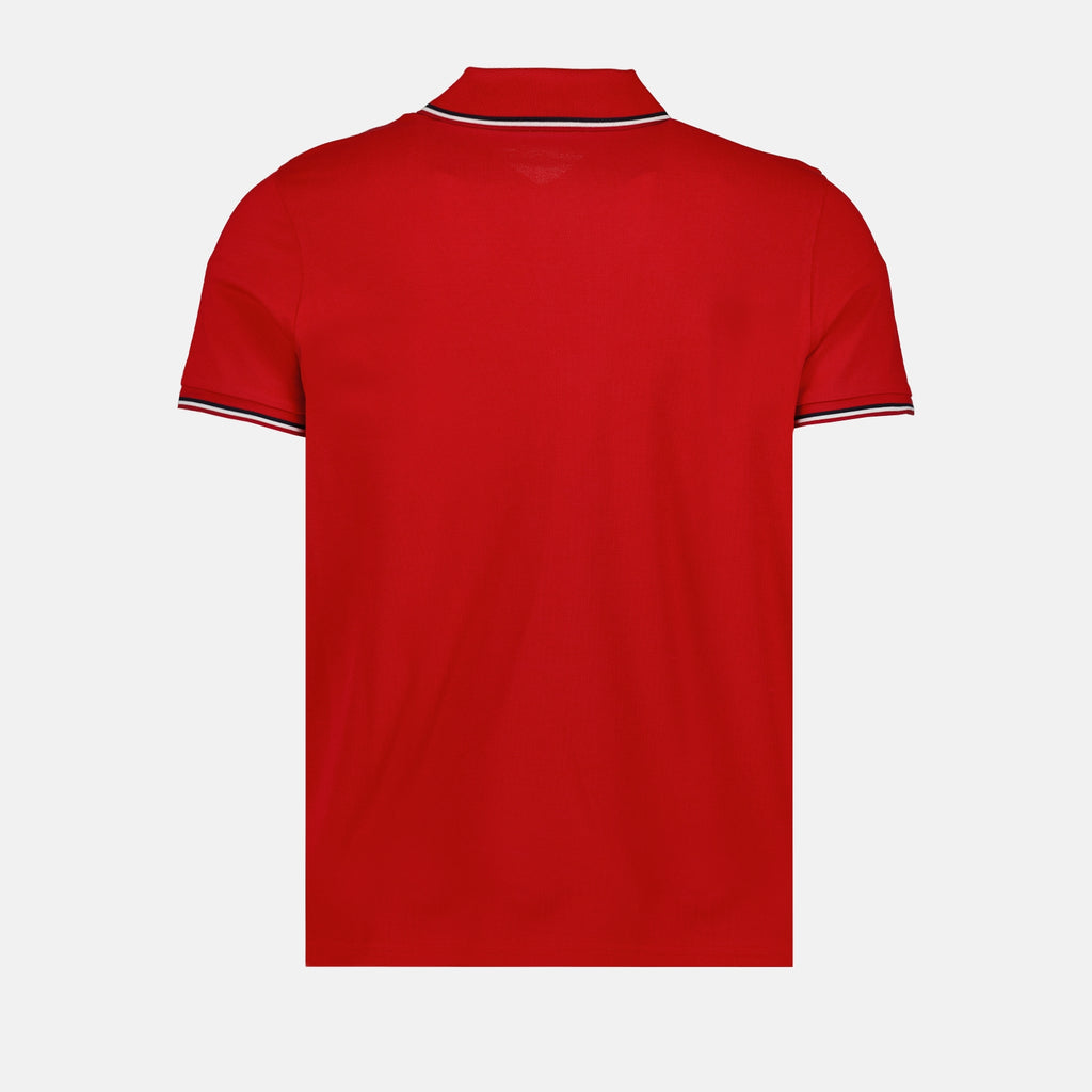 Polos Polo à logo et liseré Rouge Moncler Rojo Homme
