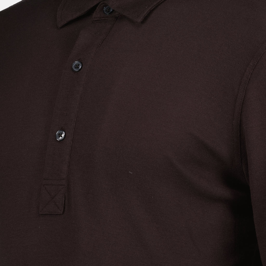 Polos Polo Sebastian en cachemire Orlebar Brown Marrón Homme