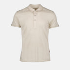 Polos Polo Sebastian en lin Orlebar Brown Bege Homme