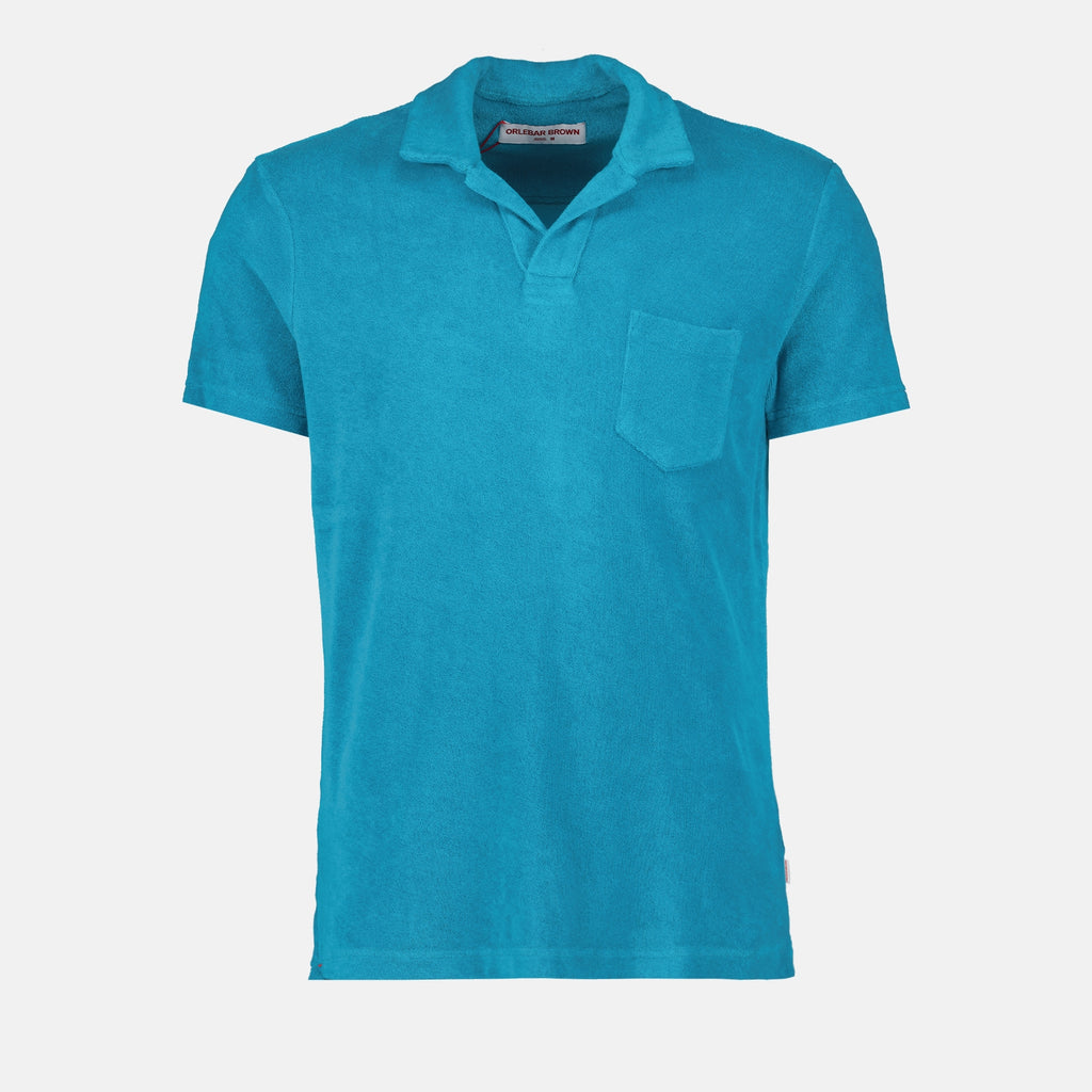 Polos Polo Terry Orlebar Brown Azul Homme