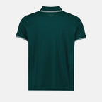 Polos Polo à logo et liseré Moncler Verde Homme