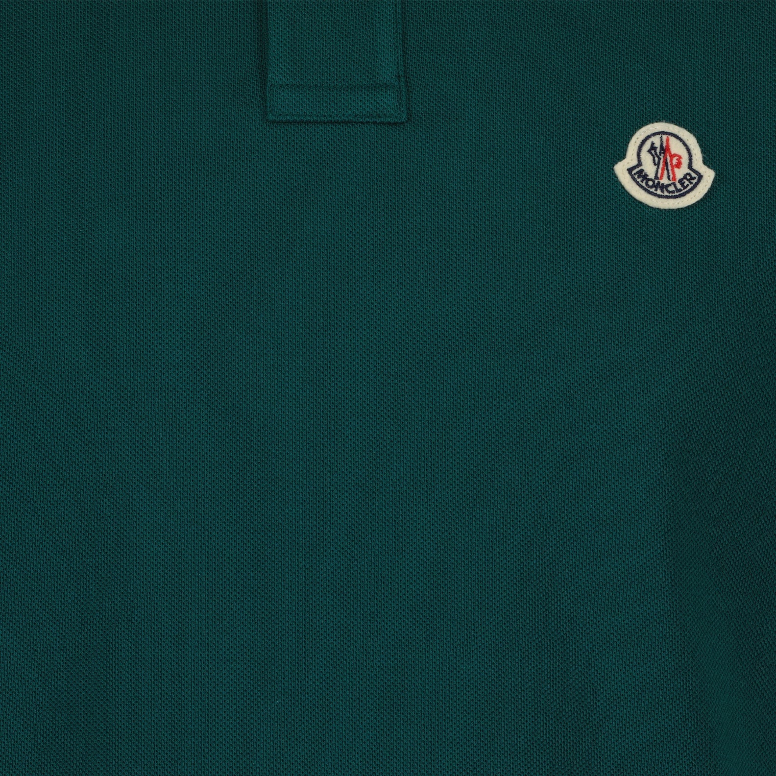 Polos Polo à logo et liseré Moncler Verde Homme