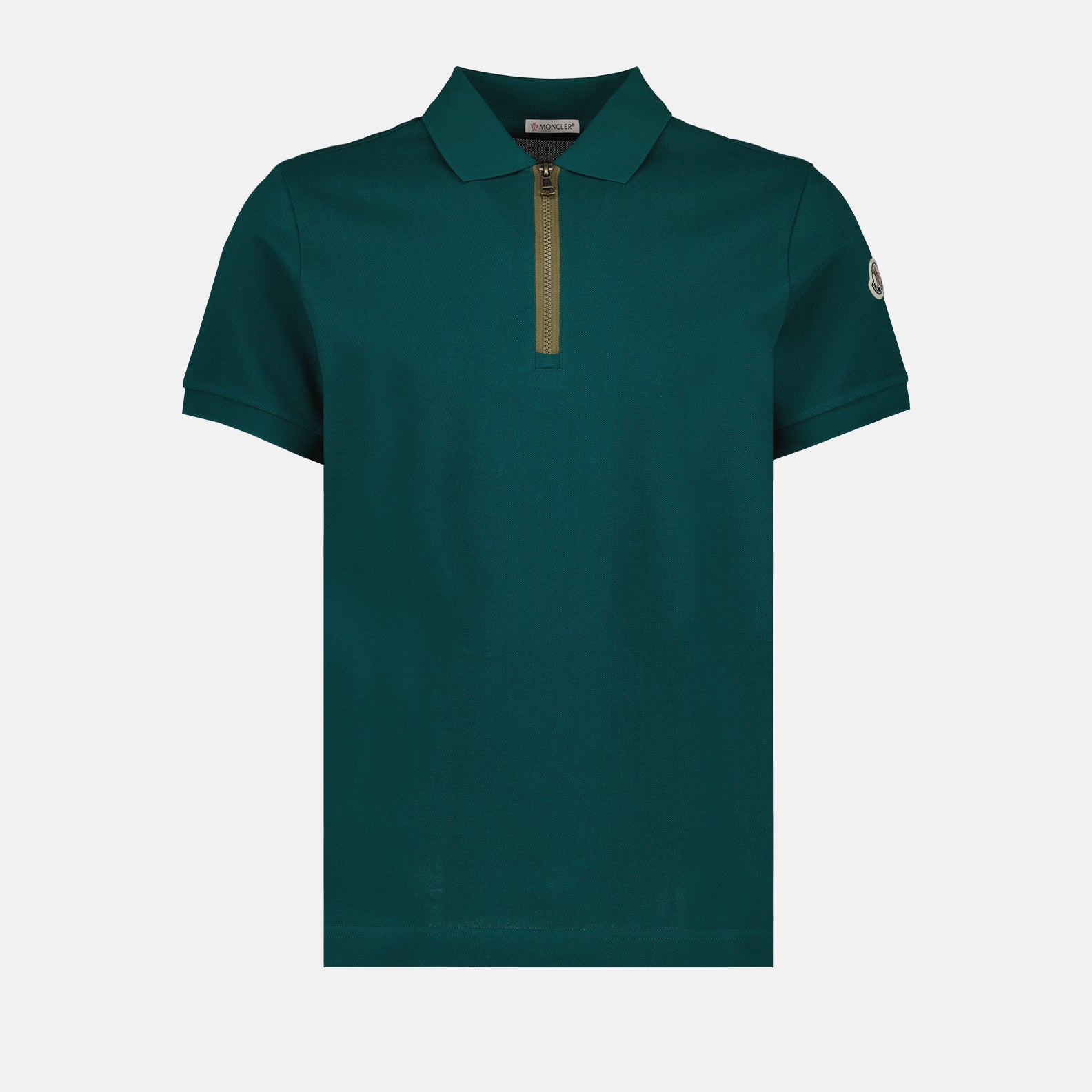Polos Polo zippé Moncler Verde Homme